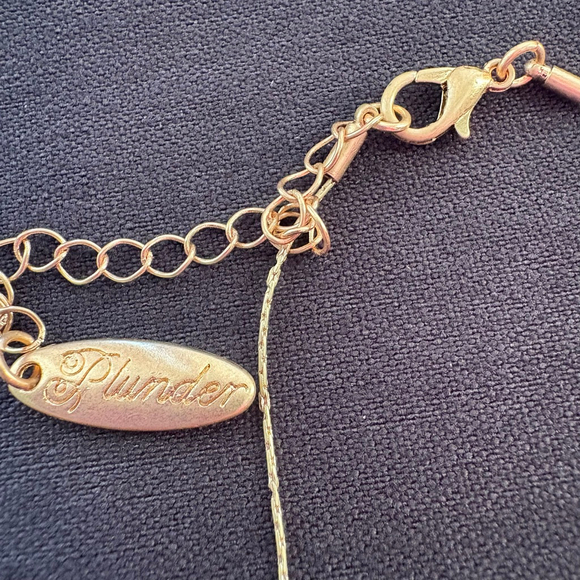 Plunder Gold Tone Multicolor Beaded Necklace One Size - Picture 5 of 5